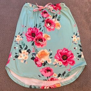 Girls Floral Skirt